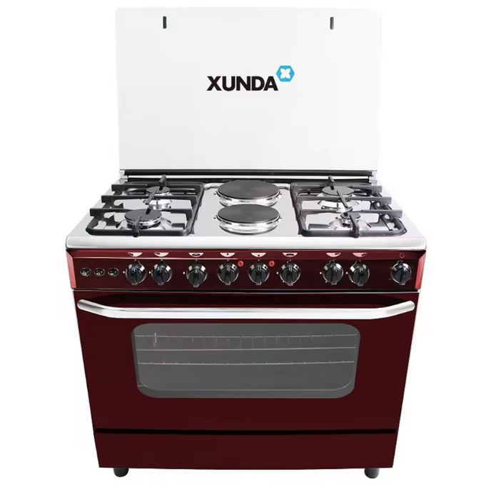 6 Burner Gas Stove With Oven Gas Cooker 4 Burner And 2 Electric Plate With Oven