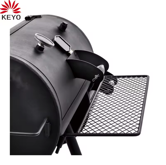 Black Outdoor Large Machine Charcoal Grills Highland Offset Smoker