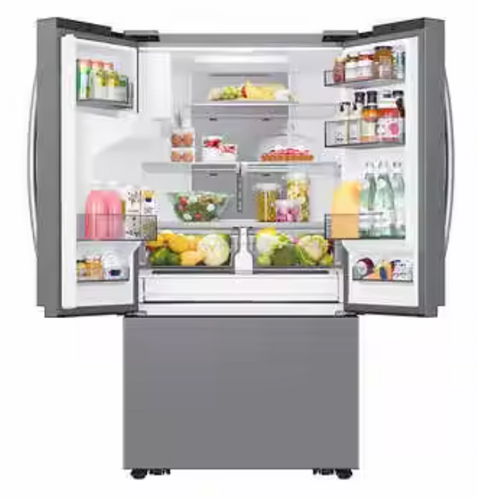 Smart French Door Refrigerator with Dual Ice Maker Water and Ice Dispenser