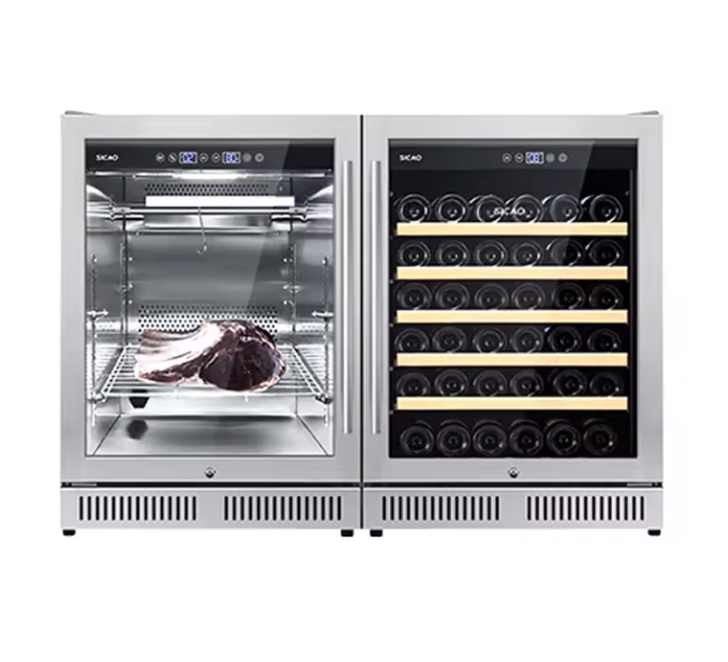 Under Kitchen dry age fridge bar fridge wine& beer cooler refrigerator side by side dry aging refrigerator